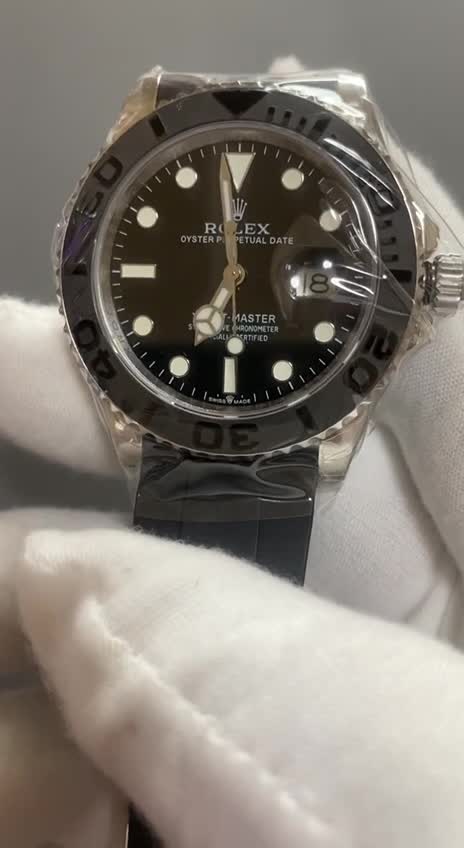 Rolex Yacht-Master 226659 White Gold Automatic Rubber Black Dial Replica-fasswatch