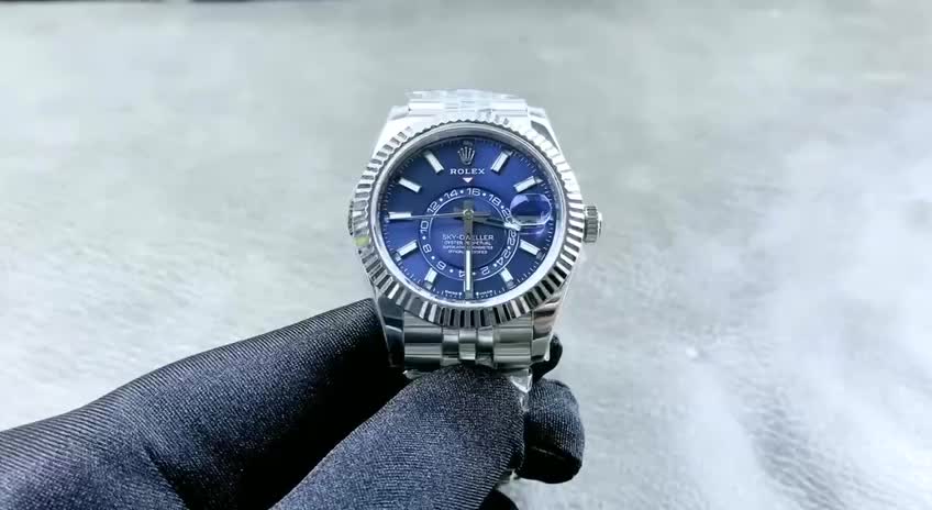 Rolex Sky-Dweller Blue Dial Stainless Steel 326934-0003 Oyster Replica-fasswatch