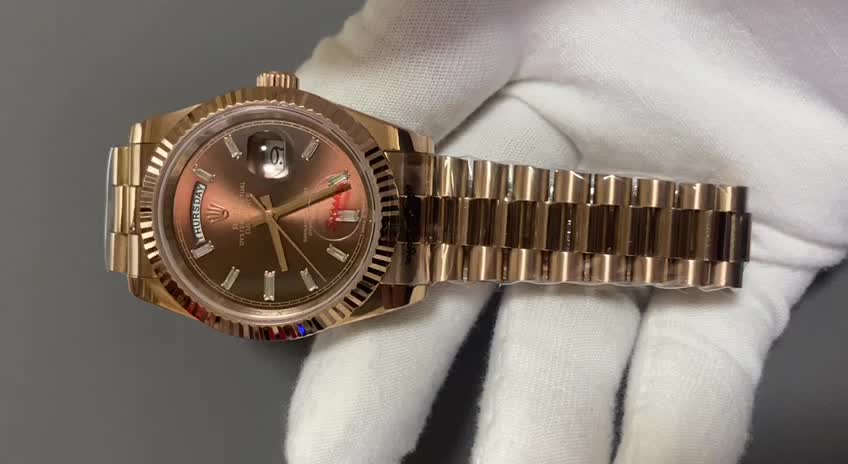 Rolex Day-Date 228235 Chocolate Replica-fasswatch