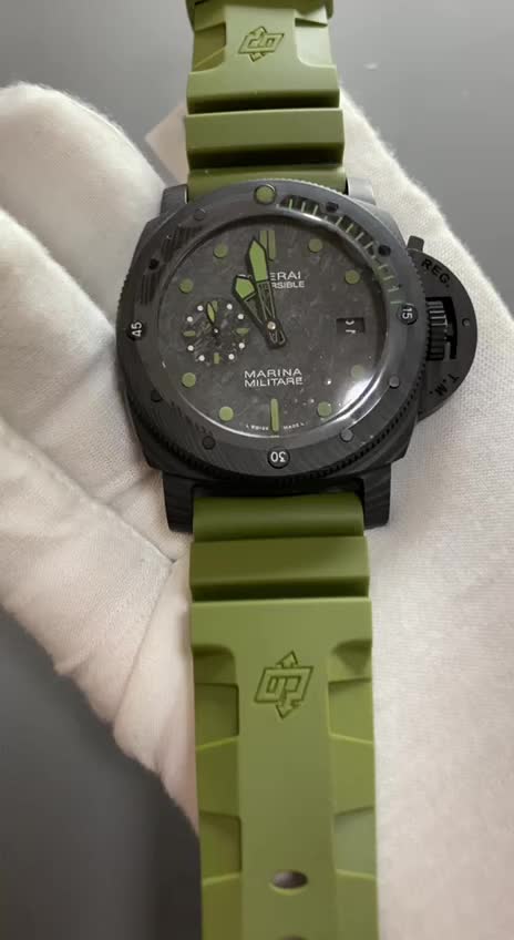 Panerai PAM961 Luminor Submersible Marina Militare Carbotech 47mm-fasswatch