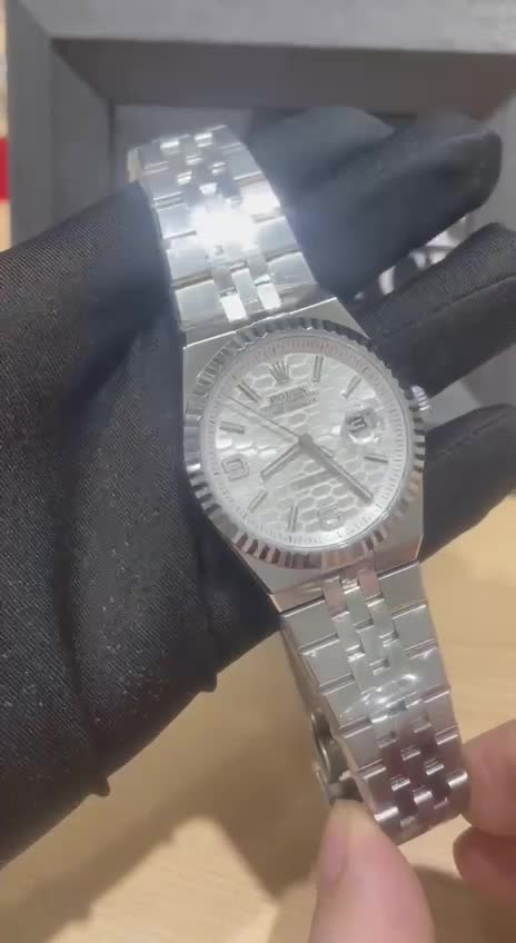 (New in 2025) Rolex M127334-0001 Land-Dweller white/blue/light blue/light white/white rose-fasswatch