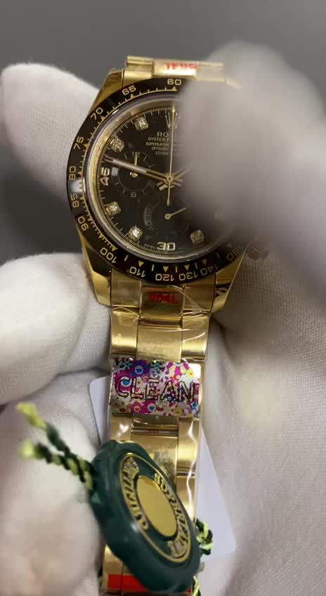 Rolex Daytona 116515 Black Dial with Yellow Gold Bracelet-fasswatch