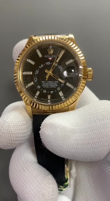 Superclone Rolex Sky-Dweller 42mm Black Dial 326238-fasswatch