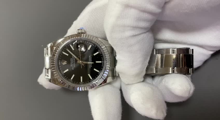 Rolex Datejust 116334BKSO Automatic Black Dial Replica-fasswatch