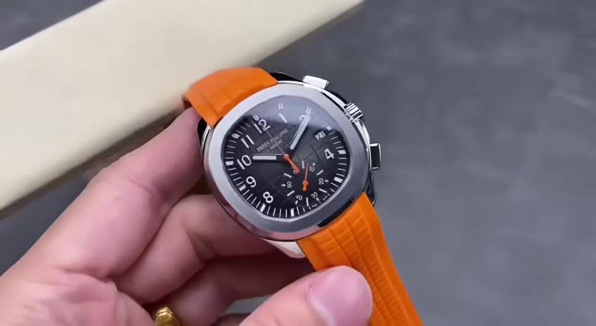 Patek Philippe Aquanaut Chronograph Stainless Steel B&P 5968A-001-fasswatch