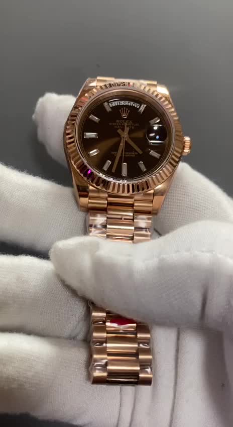 Rolex Day-Date 228235 Chocolate Replica-fasswatch