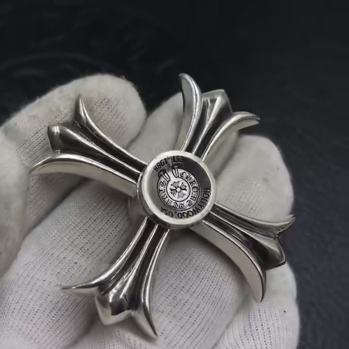 Chrome Hearts Cross Ring - Gothic 925 Sterling Silver Jewelry | David Studio