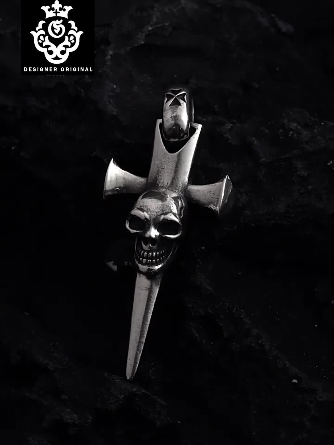 Chrome Hearts Cross Ring - Gothic 925 Sterling Silver Jewelry | David Studio