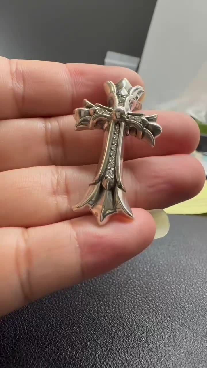 Chrome Hearts Cross Ring - Gothic 925 Sterling Silver Jewelry | David Studio