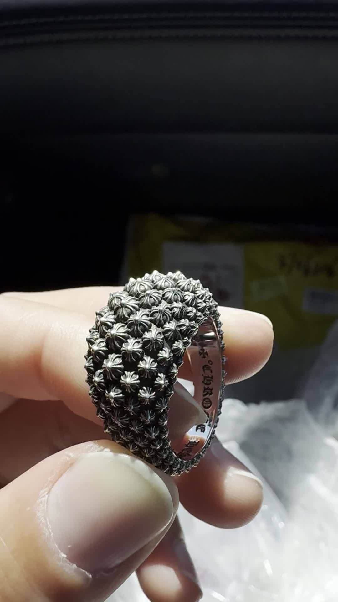 Chrome Hearts Cross Ring - Gothic 925 Sterling Silver Jewelry | David Studio