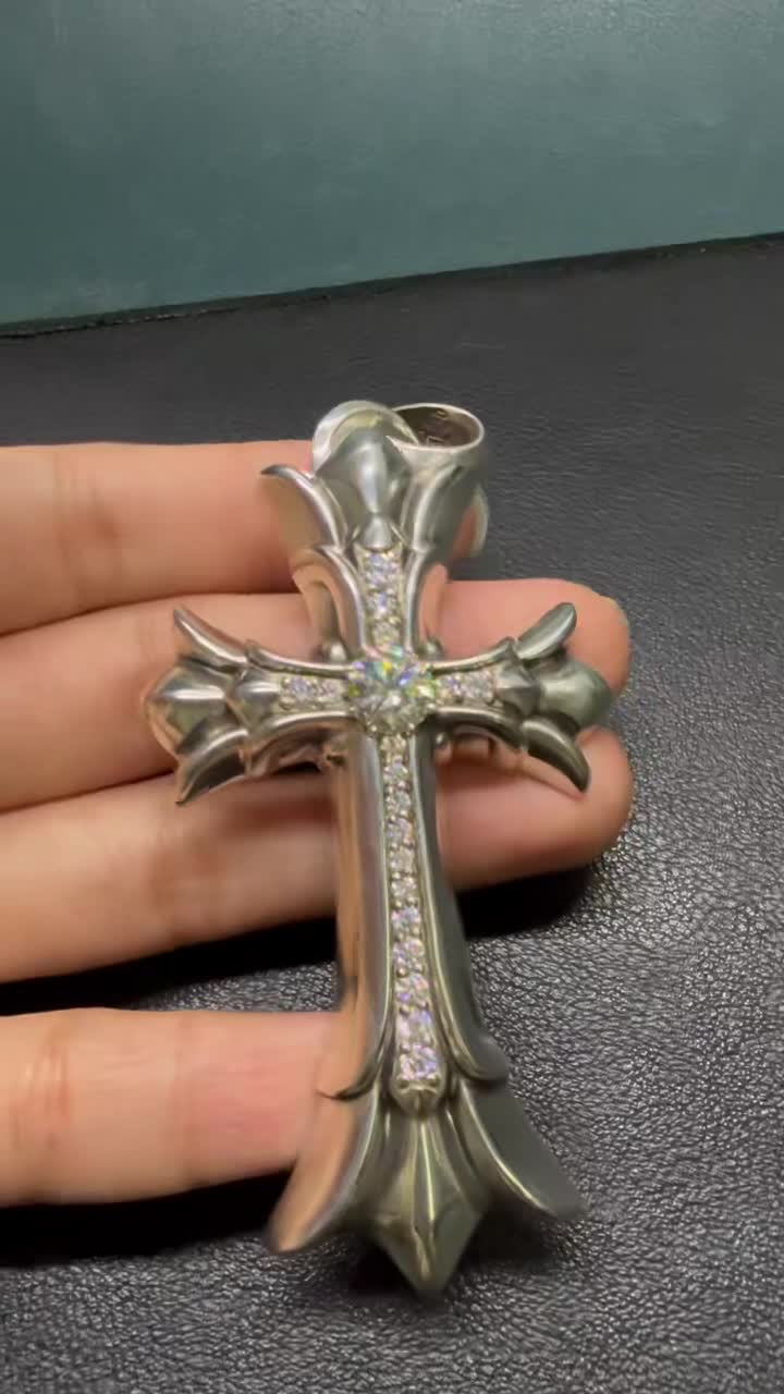 Chrome Hearts Cross Ring - Gothic 925 Sterling Silver Jewelry | David Studio