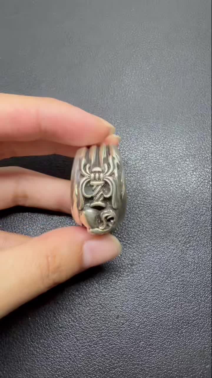 Chrome Hearts Cross Ring - Gothic 925 Sterling Silver Jewelry | David Studio