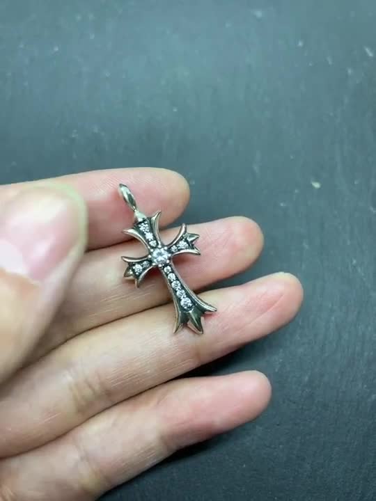 Chrome Hearts Cross Ring - Gothic 925 Sterling Silver Jewelry | David Studio