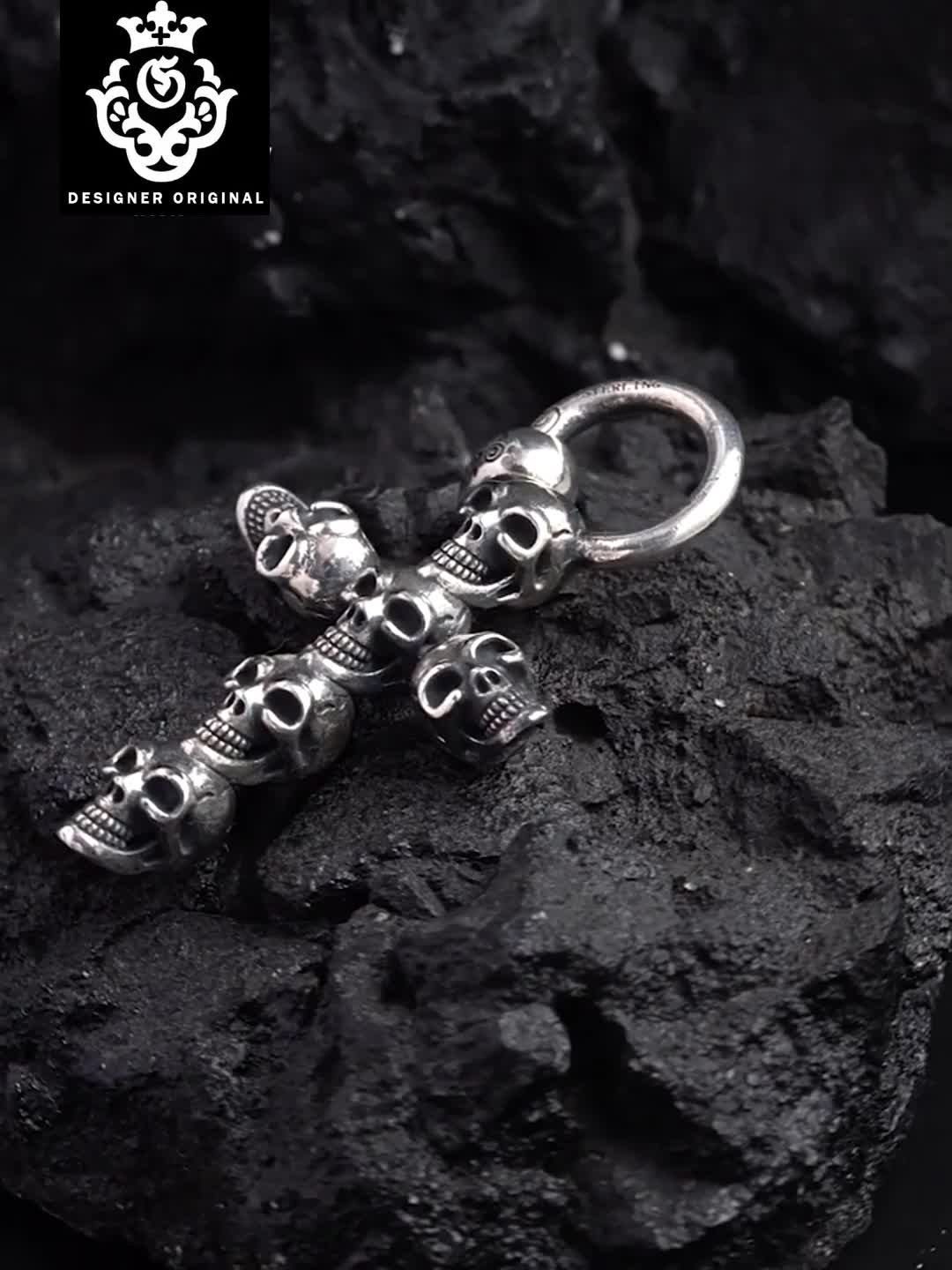 Chrome Hearts Cross Ring - Gothic 925 Sterling Silver Jewelry | David Studio