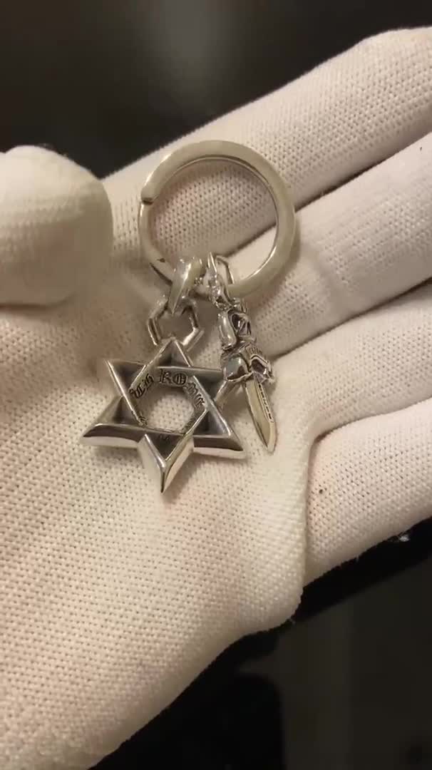 Chrome Hearts Cross Ring - Gothic 925 Sterling Silver Jewelry | David Studio