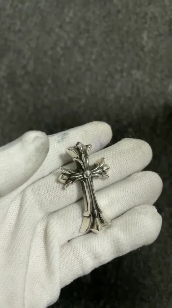Chrome Hearts Cross Ring - Gothic 925 Sterling Silver Jewelry | David Studio