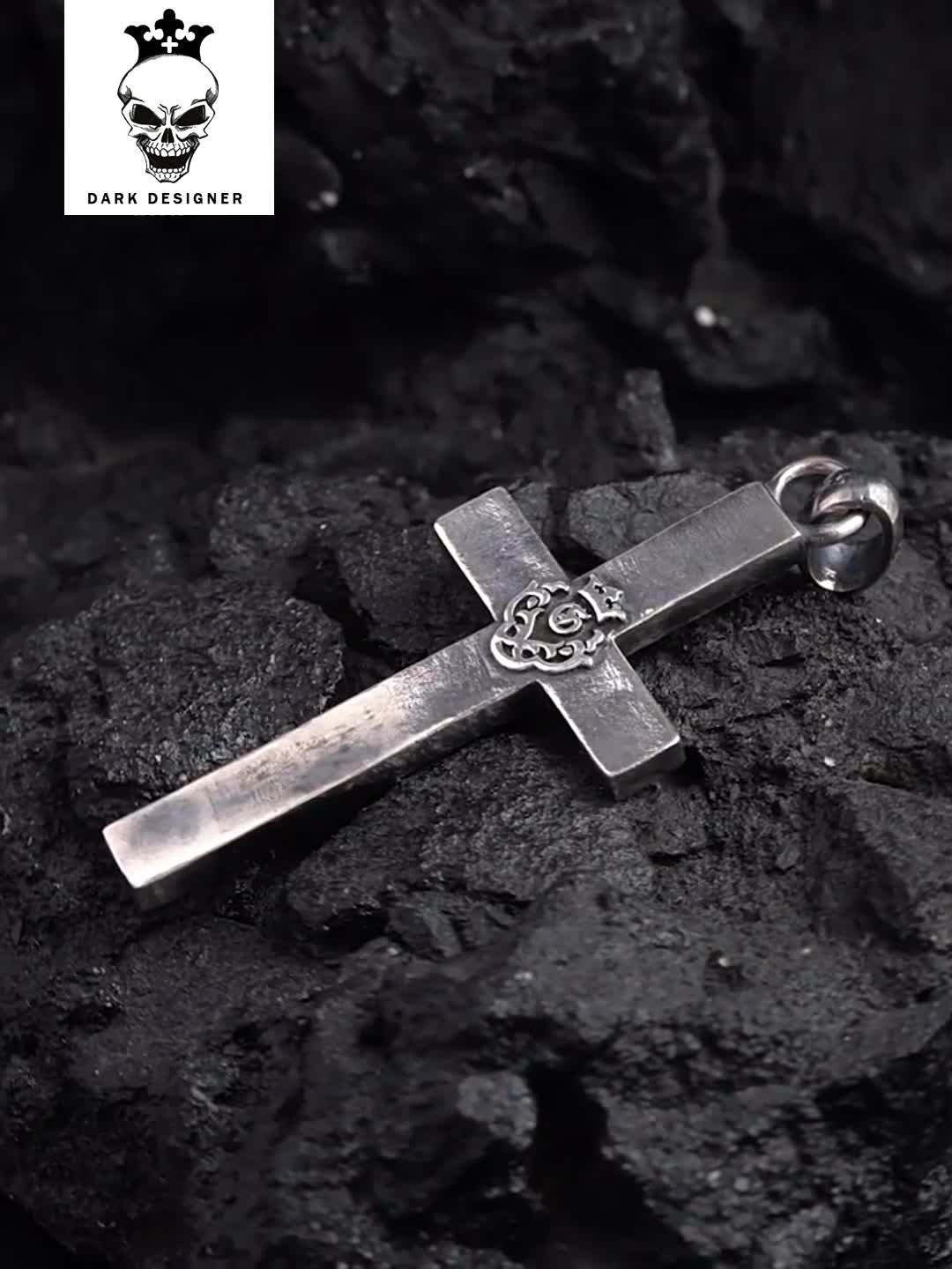 Chrome Hearts Cross Ring - Gothic 925 Sterling Silver Jewelry | David Studio