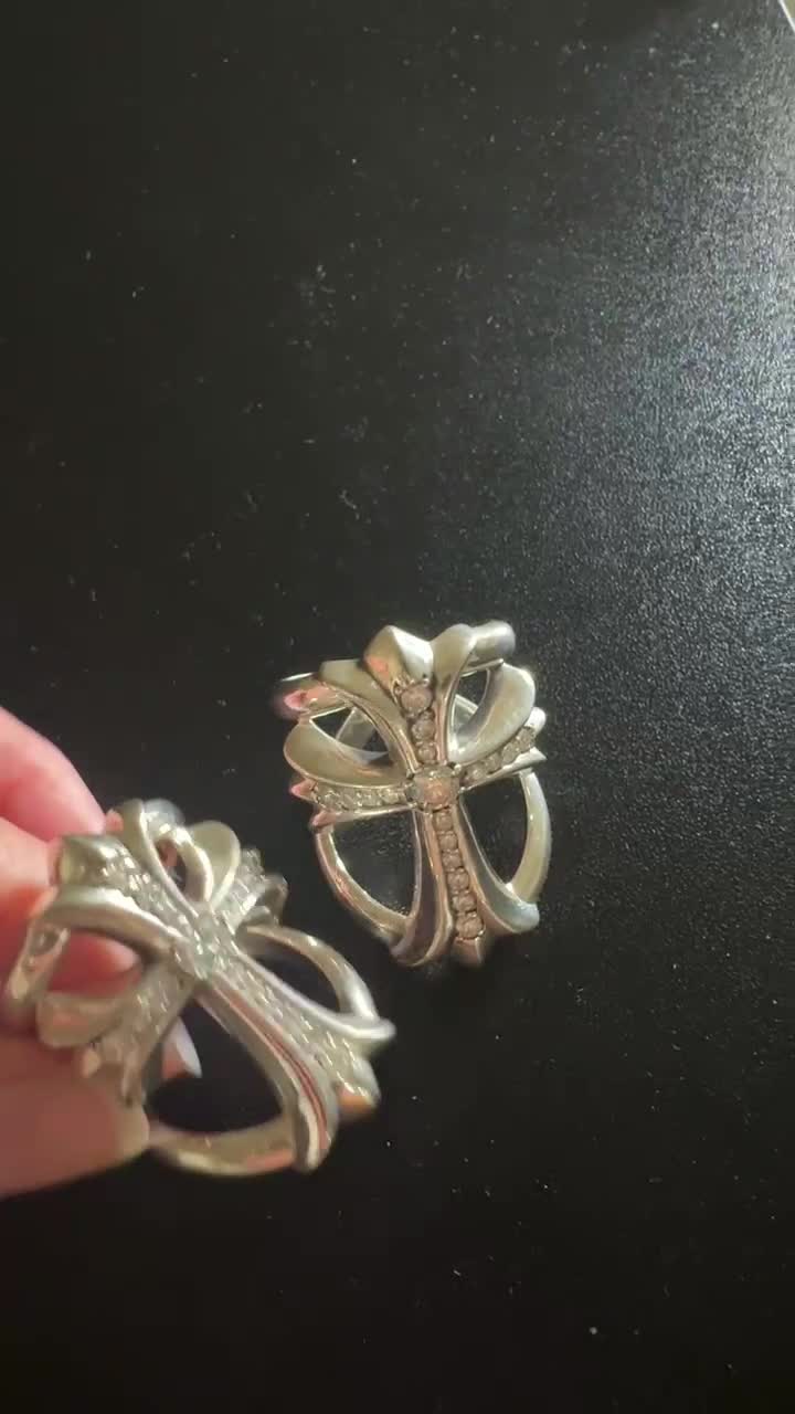 Chrome Hearts Cross Ring - Gothic 925 Sterling Silver Jewelry | David Studio