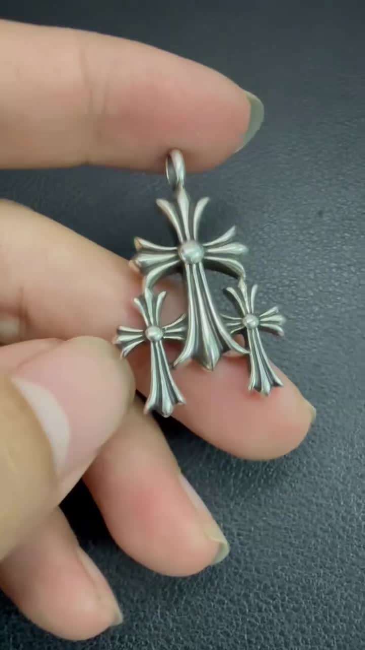 Chrome Hearts Cross Ring - Gothic 925 Sterling Silver Jewelry | David Studio