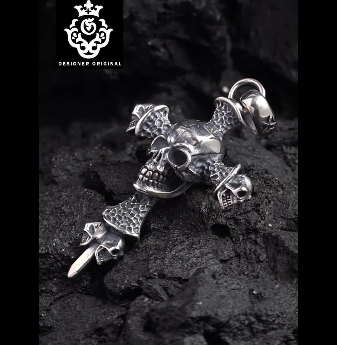 Chrome Hearts Cross Ring - Gothic 925 Sterling Silver Jewelry | David Studio