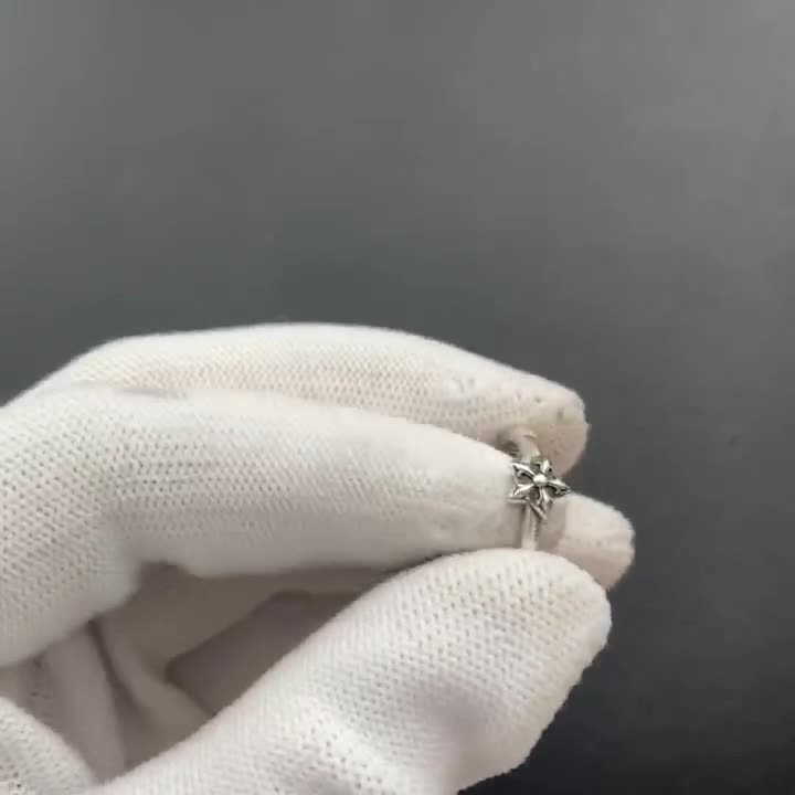 Chrome Hearts Cross Ring - Gothic 925 Sterling Silver Jewelry | David Studio