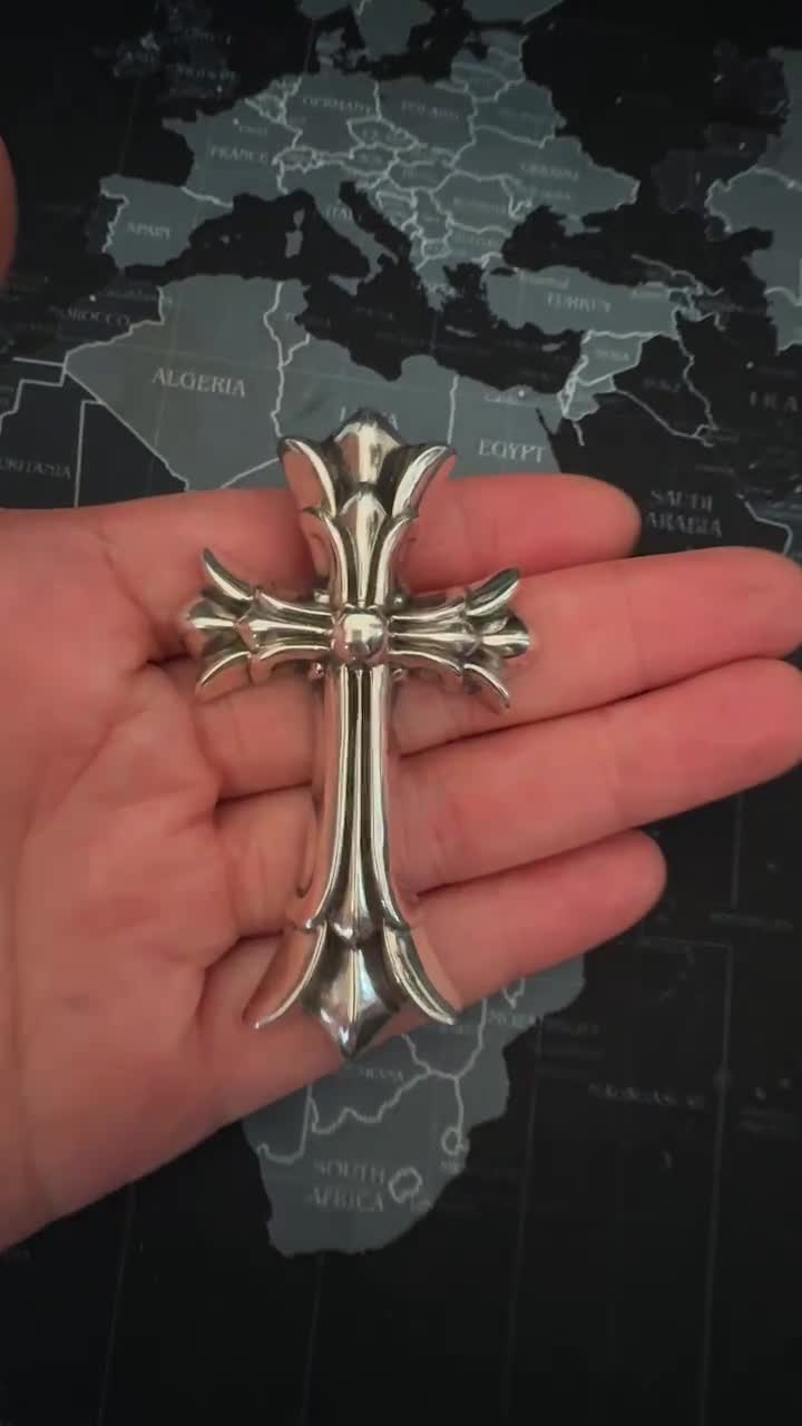 Chrome Hearts Cross Ring - Gothic 925 Sterling Silver Jewelry | David Studio