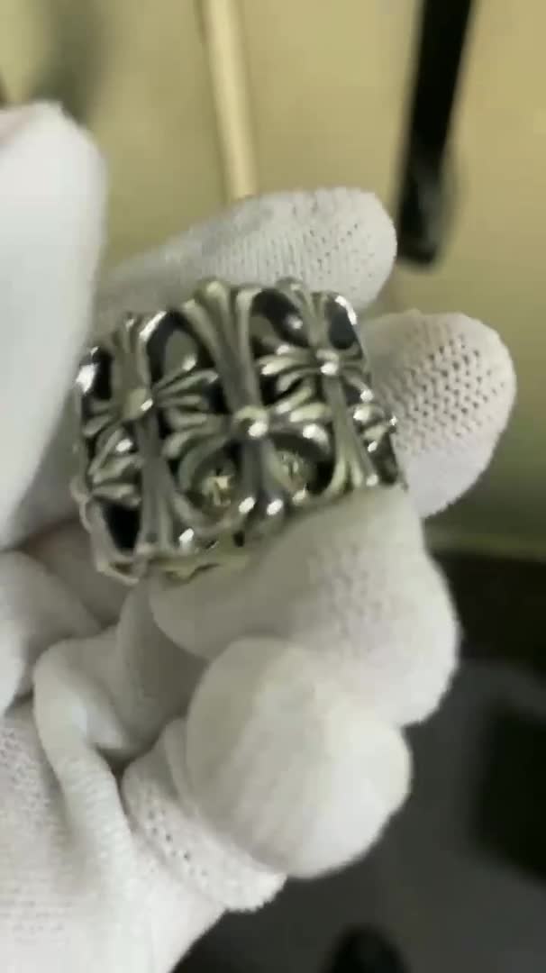 Chrome Hearts Cross Ring - Gothic 925 Sterling Silver Jewelry | David Studio