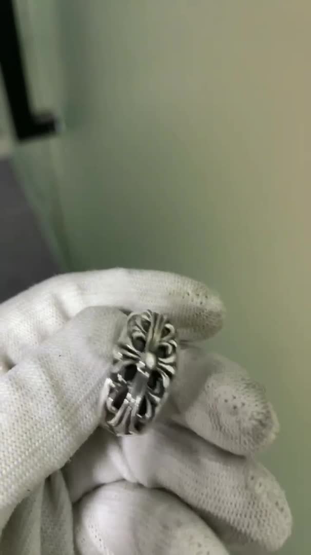 Chrome Hearts Cross Ring - Gothic 925 Sterling Silver Jewelry | David Studio