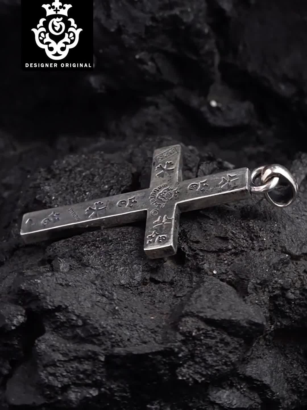 Chrome Hearts Cross Ring - Gothic 925 Sterling Silver Jewelry | David Studio