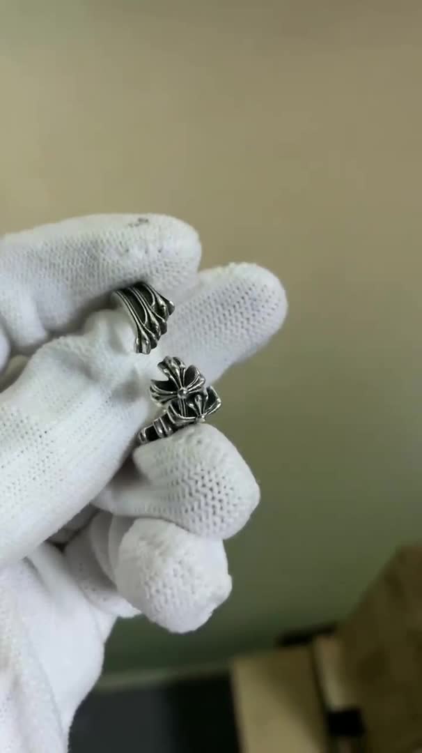 Chrome Hearts Cross Ring - Gothic 925 Sterling Silver Jewelry | David Studio