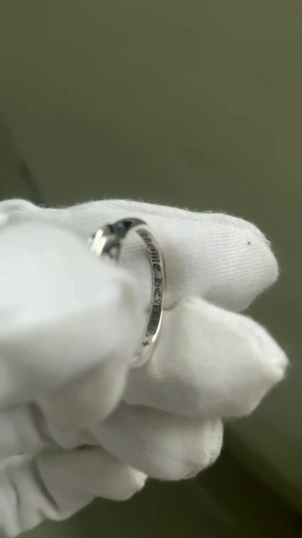 Chrome Hearts Cross Ring - Gothic 925 Sterling Silver Jewelry | David Studio