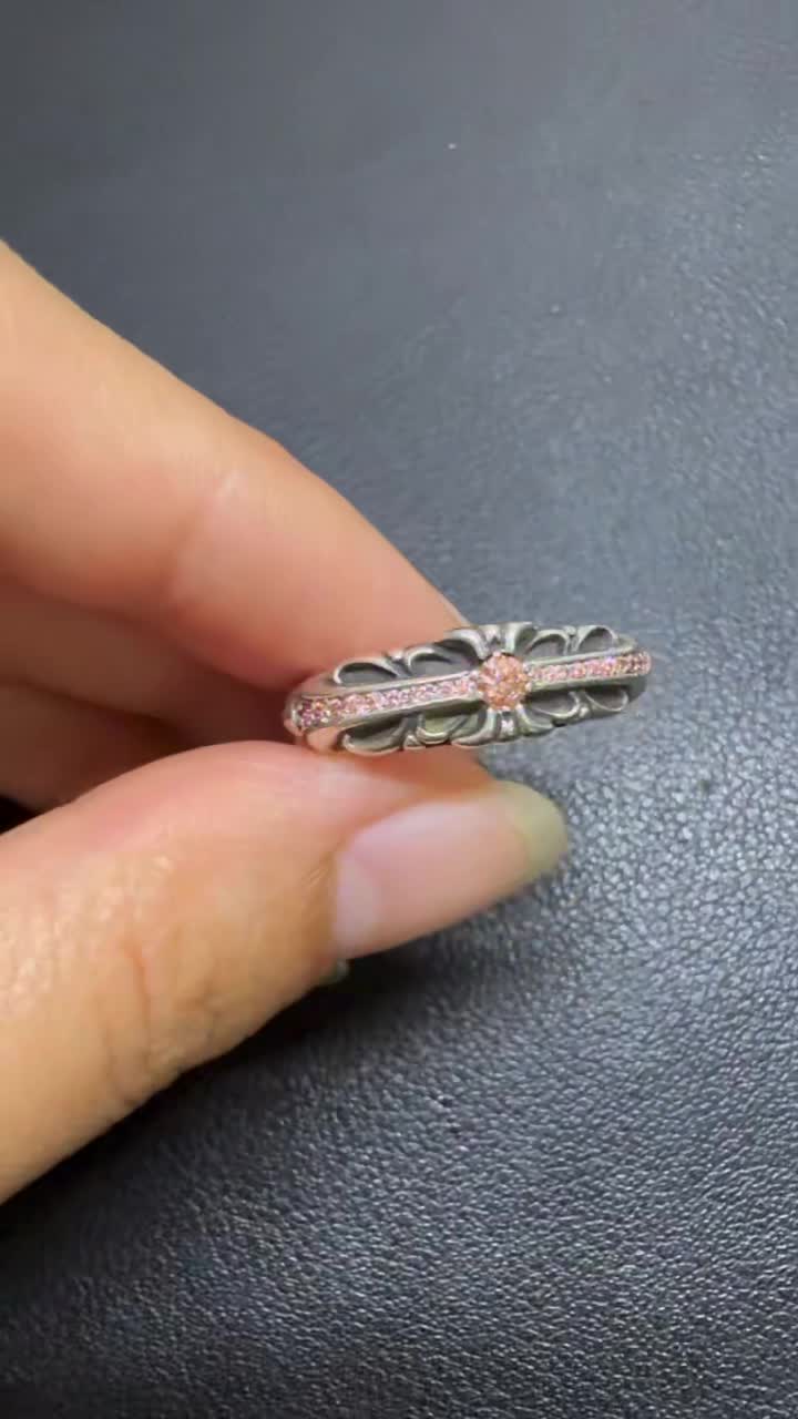 Chrome Hearts Cross Ring - Gothic 925 Sterling Silver Jewelry | David Studio