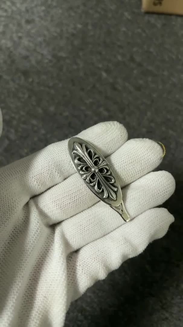 Chrome Hearts Cross Ring - Gothic 925 Sterling Silver Jewelry | David Studio