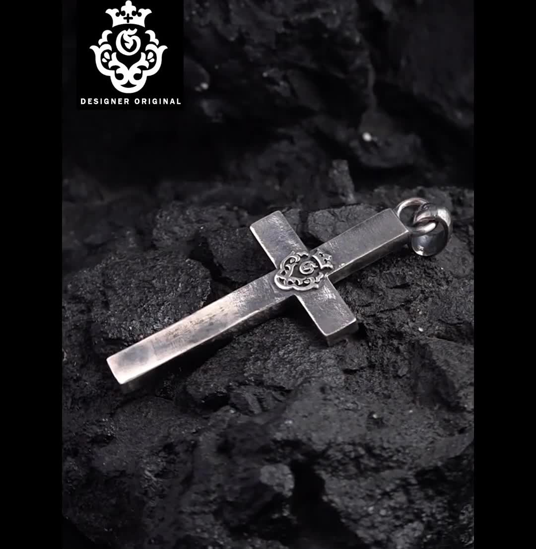 Chrome Hearts Cross Ring - Gothic 925 Sterling Silver Jewelry | David Studio