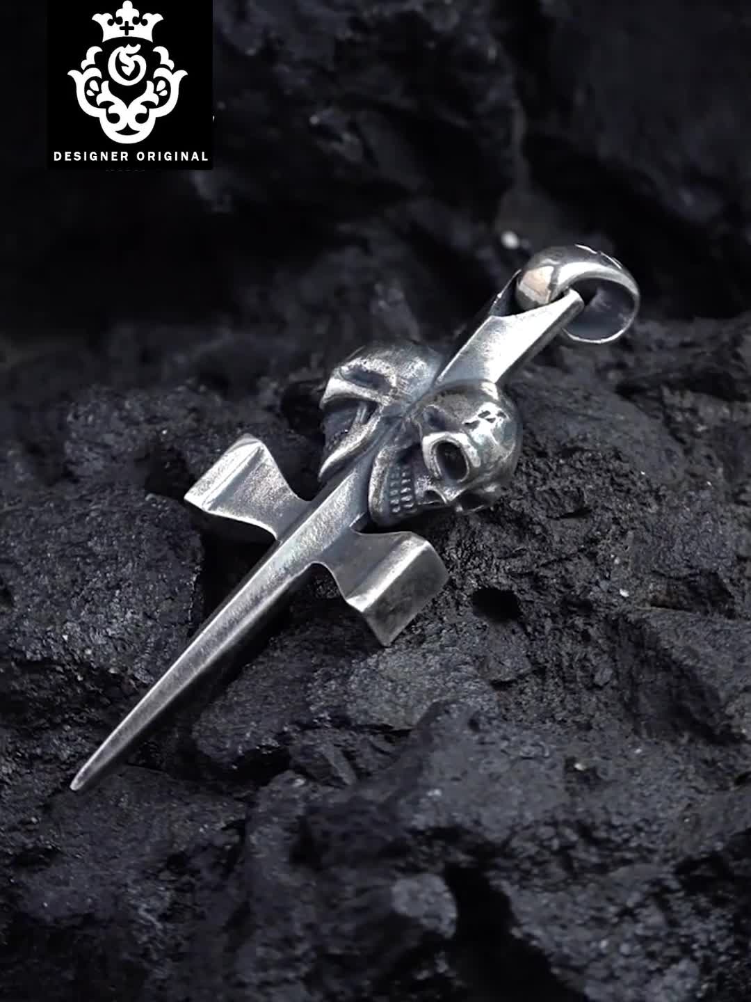 Chrome Hearts Cross Ring - Gothic 925 Sterling Silver Jewelry | David Studio