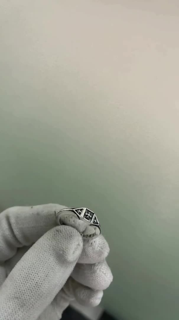 Chrome Hearts Cross Ring - Gothic 925 Sterling Silver Jewelry | David Studio